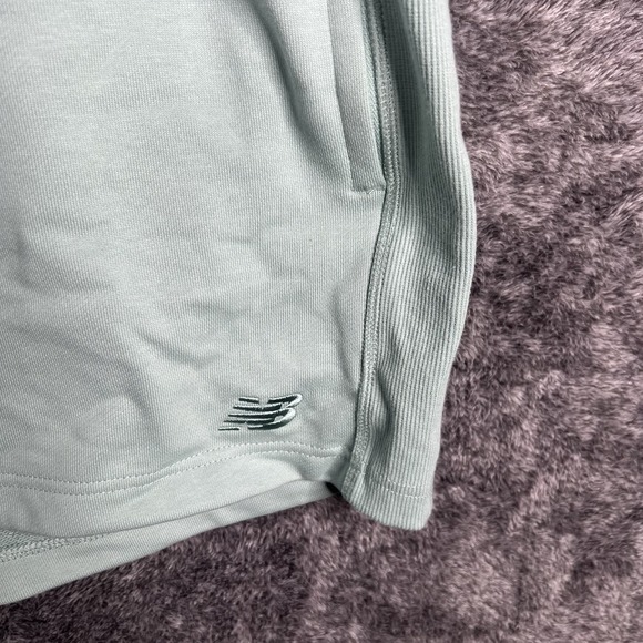 New Balance 5" French Terry Shorts Size XL Mens Salt March Teal Green $65 - Picture 3 of 9